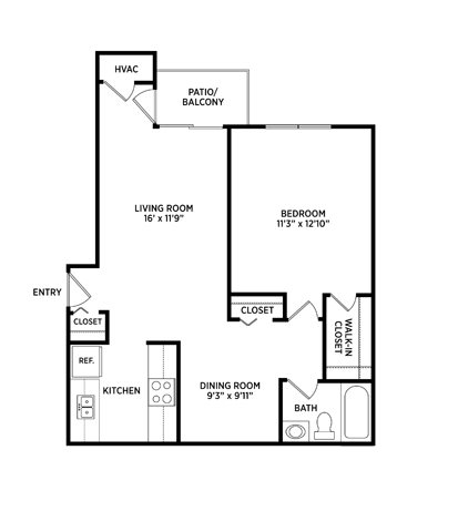 1 bedroom floor plan Eastwind Apartments in East Lansing Michigan 1 bedroom floor plan Eastwind Apartments in East Lansing Michigan