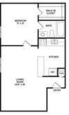 1 Bed 1 Bath