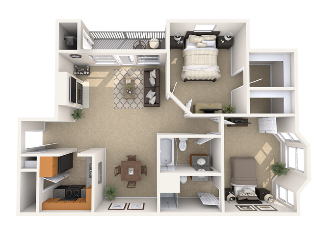 Floor Plans of Pine Lane Estates in Lansing MI