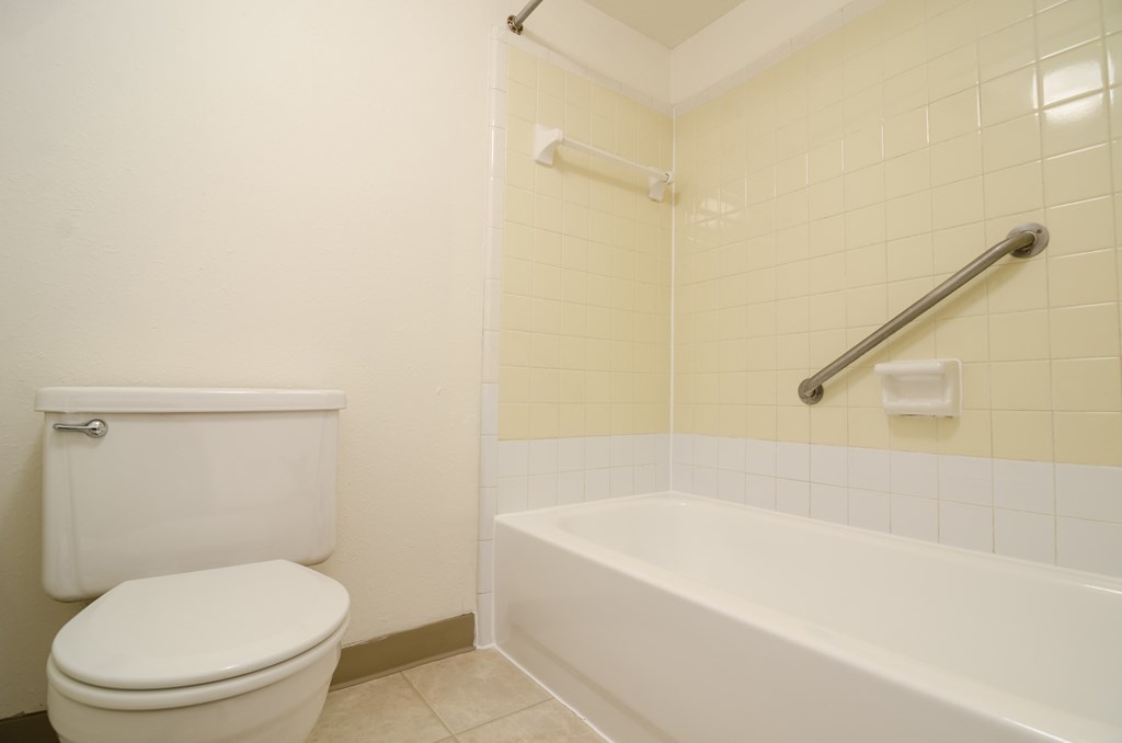 Bathroom at Sycamore apartments in Holt, MI