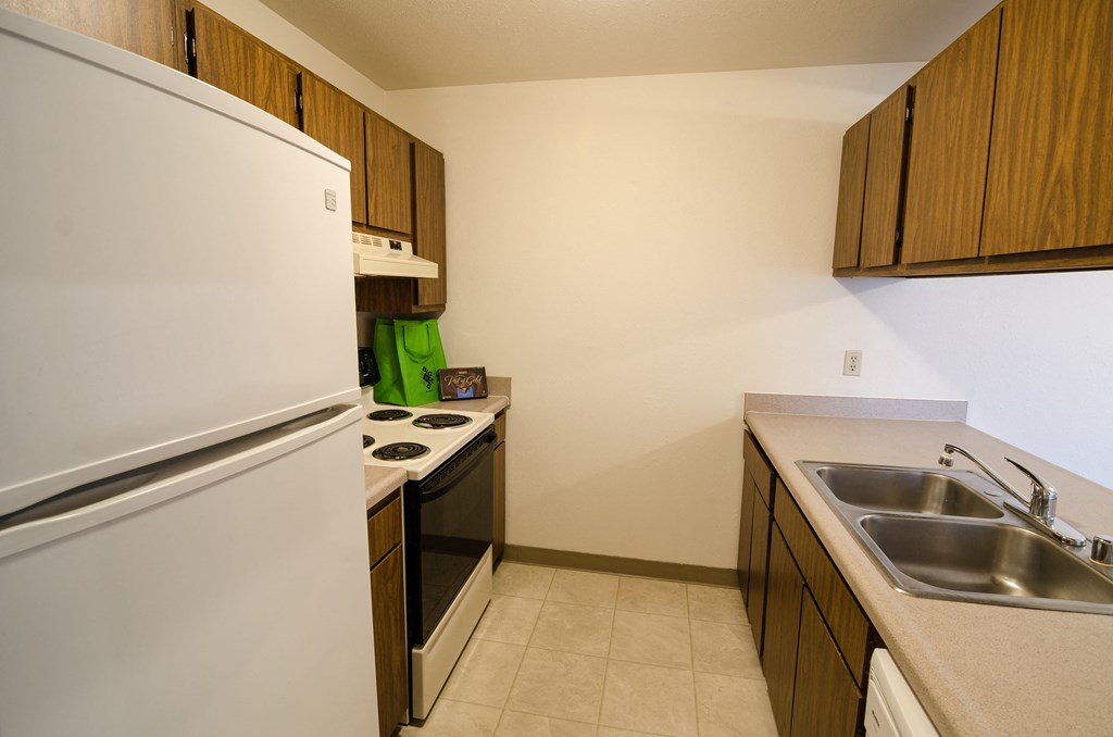 Kitchen at Sycamore Apartments in Holt, MI