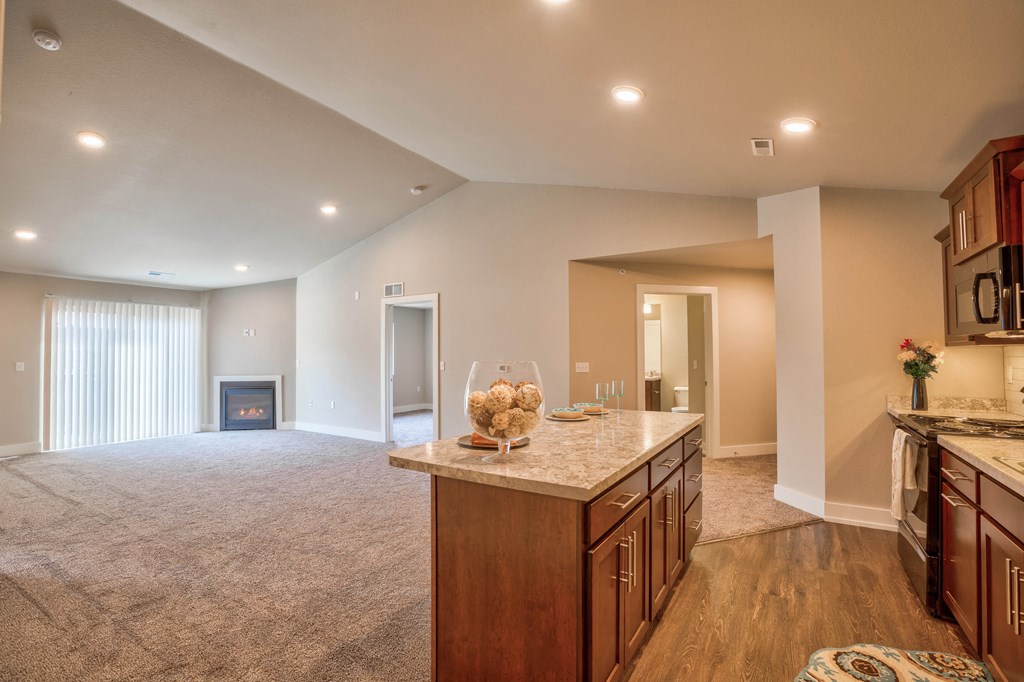 Spacious kitchen at Verndale Apartments in Lansing, MI 