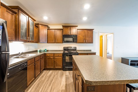 Spacious Kitchen in East Lansing Apartments near Michigan State University | Americana Apartments