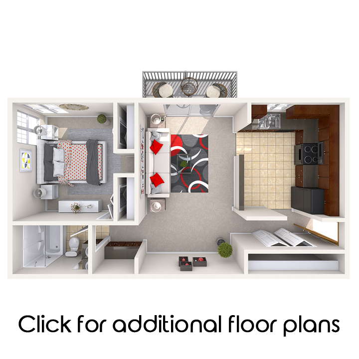 1 Bedroom Apartment near Michigan State University | Auburn Place Apartments