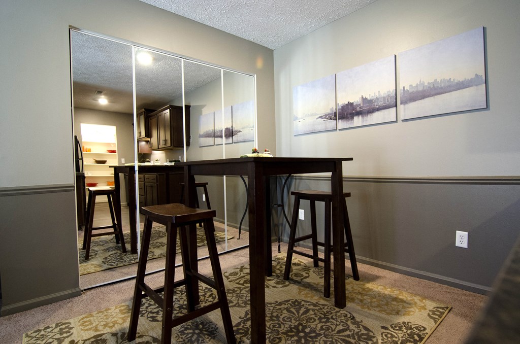 Spacious Living room in East Lansing Apartments near Michigan State University | Burnt Tree