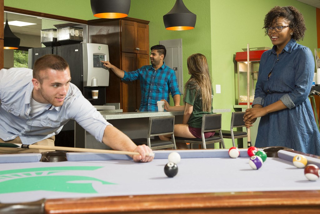 Clubhouse at Cedar Village Apartments near Michigan State University in East Lansing, MI