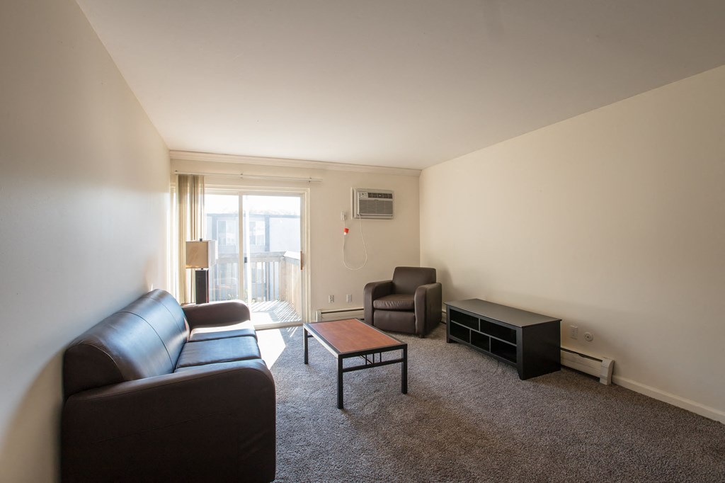 Spacious Living room in East Lansing Apartments near Michigan State University | Eden Roc