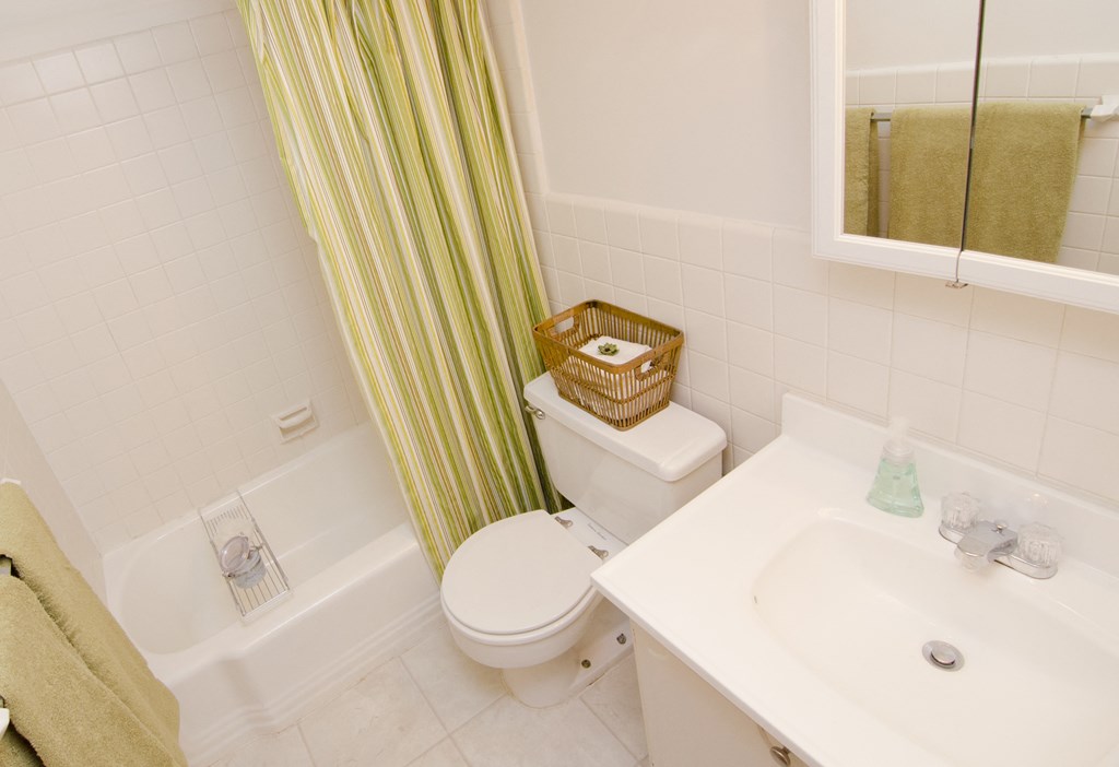 Bathroom at North Pointe Apartmnets