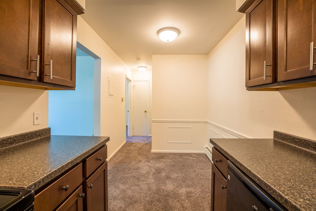 Spacious Kitchen in East Lansing Apartments near Michigan State University | Oakridge