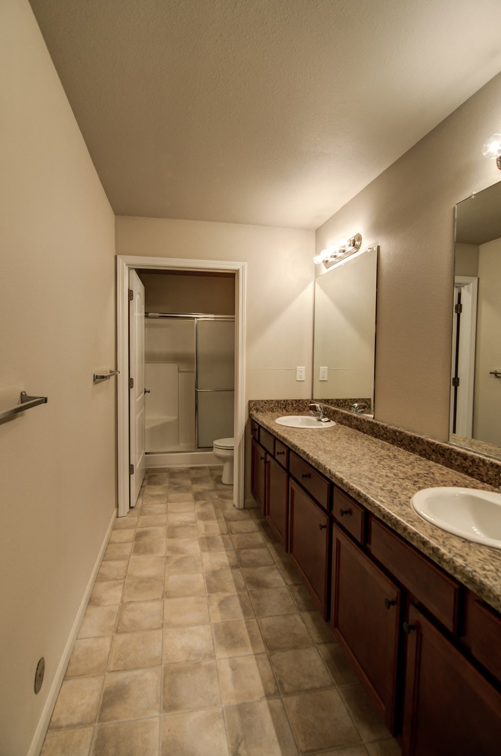 Spacious Bathroom in East Lansing Apartments near Michigan State University | River Walk