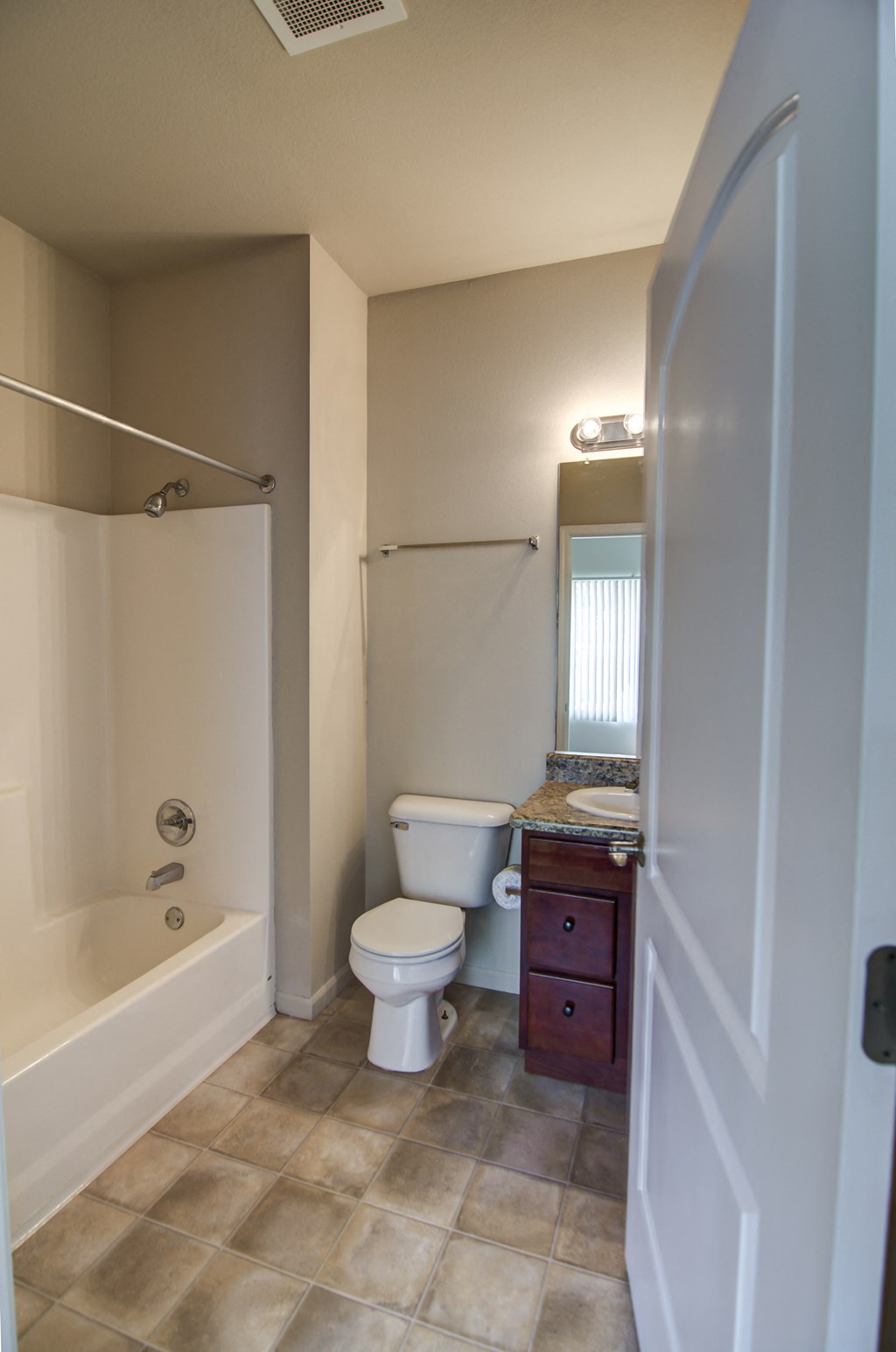 Spacious Bathroom in East Lansing Apartments near Michigan State University | River Walk