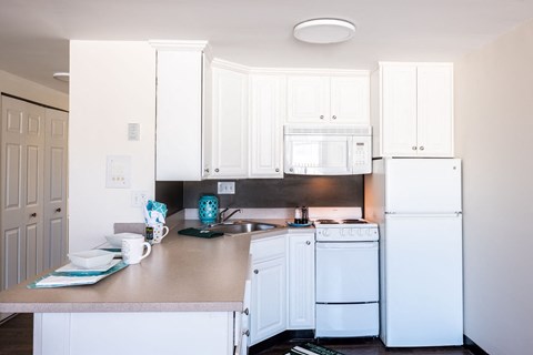 Spacious Kitchen in East Lansing Apartments near Michigan State University | Studio House