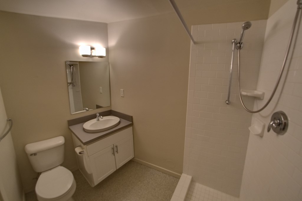 Spacious Bathroom in East Lansing Apartments near Michigan State University | West Village