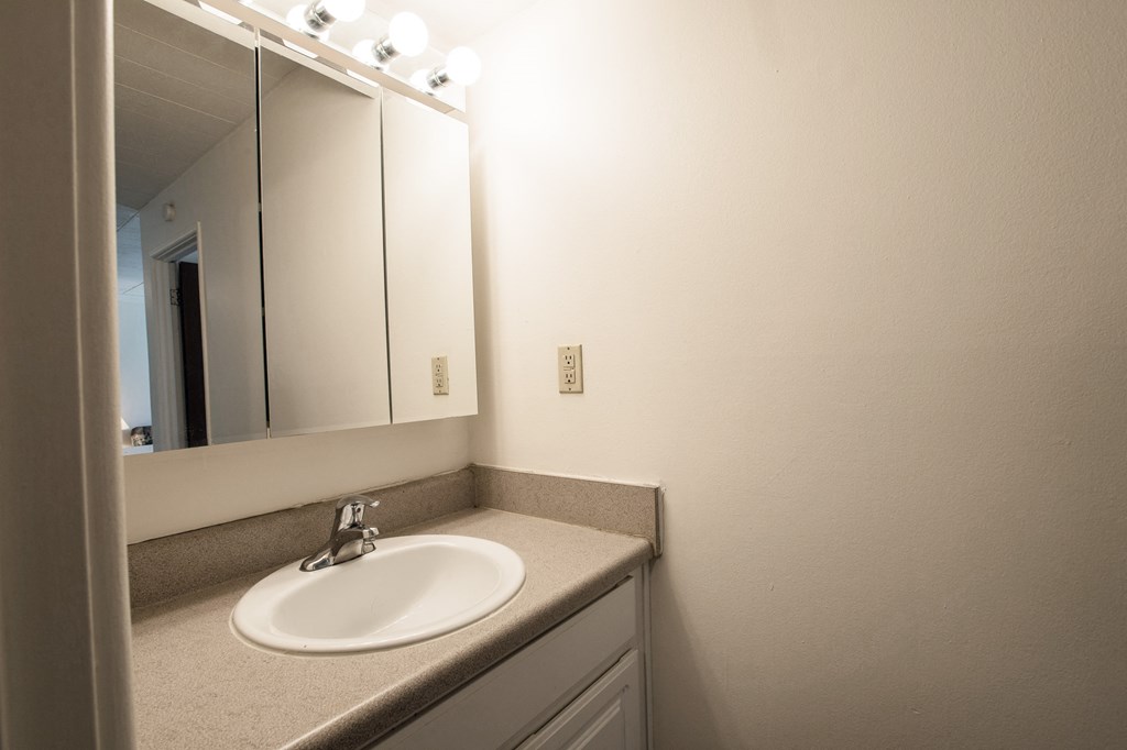 Spacious Bathroom in East Lansing Apartments near Michigan State University | Woodmere