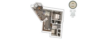 1 Bed 1 Bath Bay Window