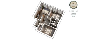 2 Bed 2 Bath