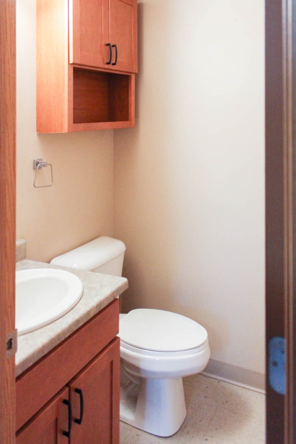 a small bathroom with a toilet and a sink