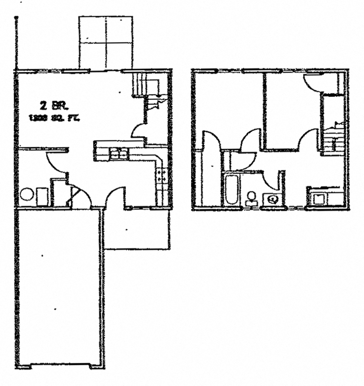 Prairie Townhome 2 bedroom units have 2 stories on Schworm Street.