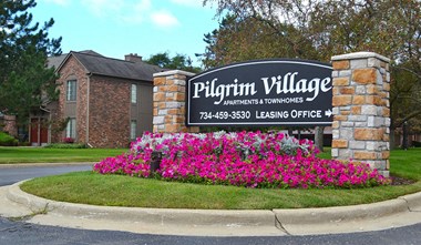 Signage at Pilgrim Village - Canton, MI, Canton, Michigan