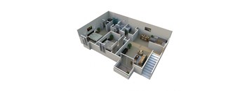 B 2 Bed 2 Bath Floorplan at Pilgrim Village - Canton, MI