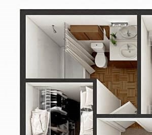 1 bed 1 bath apartment floor plan Amarillo TX