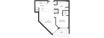 1 Bedroom - 1 Bath | A06