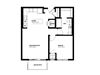 Flip-Floor Plan Flip Floor Plan (1 beds, 1 baths, 739 sq.ft, rent $1,555-$1,665/month)