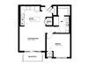Gleam-Floor Plan Gleam Floor Plan (1 beds, 1 baths, 660-691 sq.ft, rent $1,565-$1,625/month)