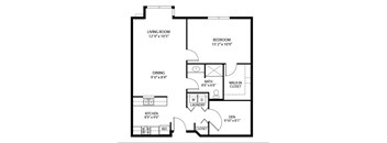 Heritage Place Apartments 55+ Community in Rogers, MN 1 Bedroom 1 Bathroom