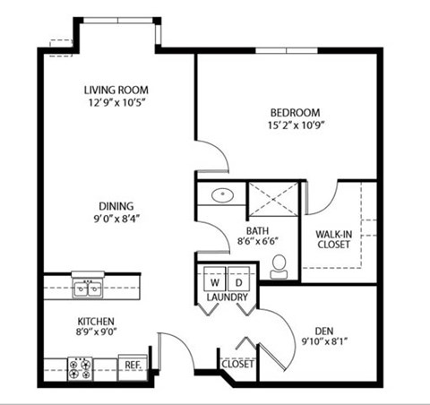 Heritage Place Apartments 55+ Community in Rogers, MN 1 Bedroom 1 Bathroom