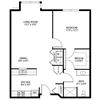 Heritage Place Oak Floor Plan Heritage Place Apartments 55+ Community in Rogers, MN 1 Bedroom 1 Bathroom