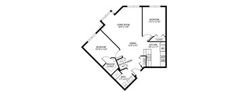 Heritage Place Apartments 55+ Community in Rogers, MN 2 Bedroom 1 Bathroom