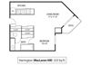 MacLaren Hill Harrington Floor Plan MacLaren Hill Apartments in St. Paul, MN Studio Apartment