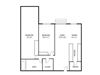 Lou Park Mahogany and Rose Floor Plan Lou Park Apartments in St. Louis Park, MN 2 Bedroom 1 Bathroom Floor Plan