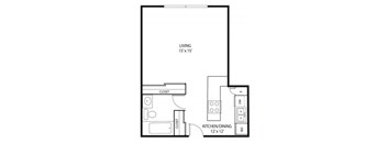 Minnehaha Manor Apartments in Oakdale, MN Studio