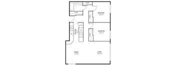 Minnehaha Manor Apartments in Oakdale, MN 2 Bedroom 1 Bathroom