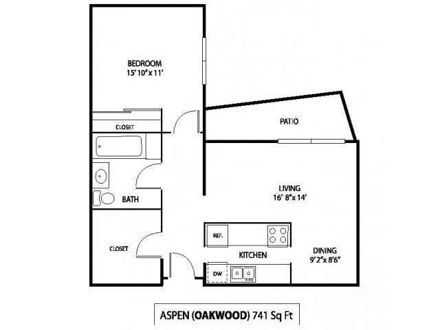 Oakwood Apartments in Plymouth, MN 1 Bedroom 1 Bath