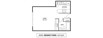 Regency Park Apartments in North St. Paul, MN Studio Apartment