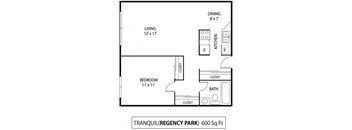 Regency Park Apartments in North St. Paul, MN 1 Bedroom 1 Bath 