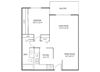 Willow Pond Magnolia Floor Plan Willow Pond Apartments in Burnsville, MN 1 Bedroom 1 Bath