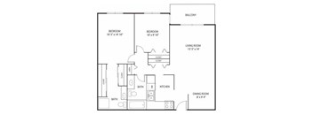 Willow Pond Apartments in Burnsville, MN 2 Bedroom 2 Bath