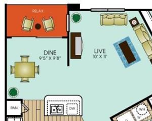 1 bedroom apartments in Richardson 1 bedroom 1 bath apartment with dining area and 1131 square feet
