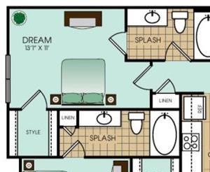 2 bedroom apartments in Richardson Texas 2 bedroom 2 bath apartment with dining area, private patio and 1193 square feet