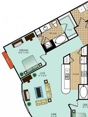 2 bedroom apartments in Richardson Texas 2 bedroom 2.5 bath apartment with dining area, private patio and 1310 square feet