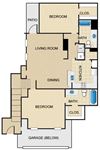 Monarch- 2 bedroom with attached 2 car garage The Windsor Townhomes and Apartments - Floor Plans