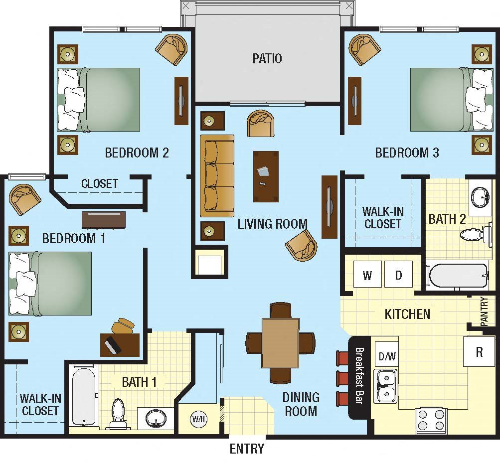The Loop Apartments for rent in Kissimmee, FL. Make this community your new home or visit other Concord Rents communities at ConcordRents.com. Three bedroom