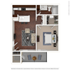 1 Bedroom, 1 Bathroom Floor Plan 1 Bedroom, 1 Bathroom Floor Plan