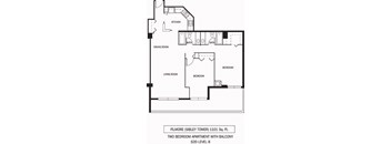 Galtier Towers Apartments in Lowertown, St. Paul, MN 2 Bedroom 2 Bath Apartment