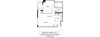 Galtier Towers Apartments in Lowertown, St. Paul, MN 1 Bedroom 1 Bath Apartment