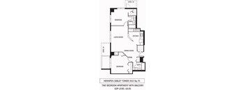 Galtier Towers Apartments in Lowertown, St. Paul, MN 2 Bedroom 2 Bath Apartment
